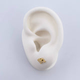 Topos Elefante 0.95gr / Circones Negro Blancos Oro Amarillo 18K $
