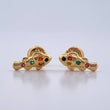 Topos Pez 1gr / Circones De Colores Oro Amarillo 18K $