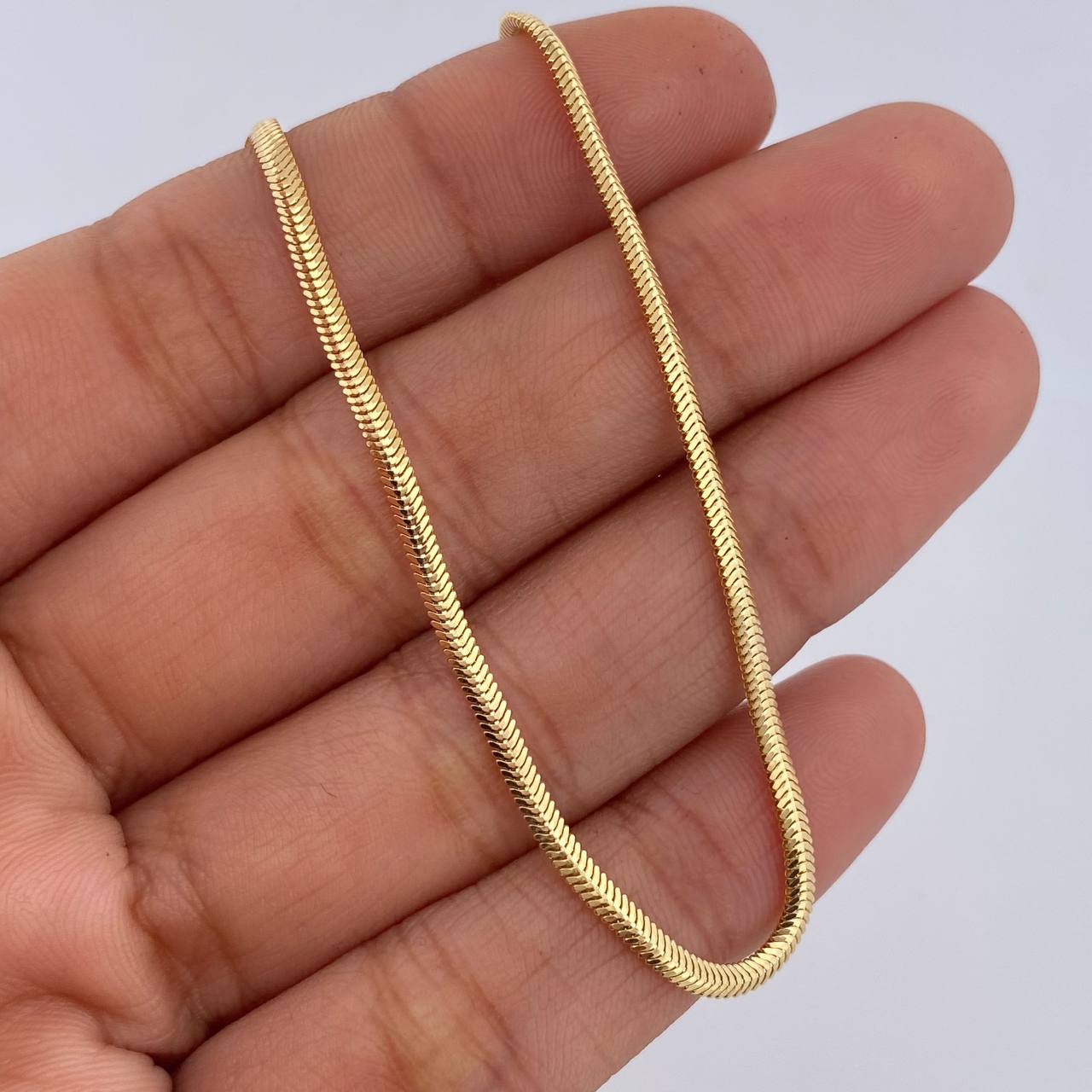 Pulso Serpiente 2.2gr / 18.8cm / 2.1mm Oro Amarillo +3 18K &