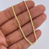 Pulso Serpiente 2.2gr / 18.8cm / 2.1mm Oro Amarillo +3 18K &
