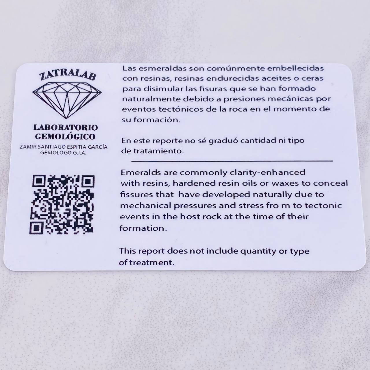 Dije Gota Esmeralda 70pts 1.1g / 1.5cm Oro Amarillo 18K