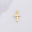 Dije Cruz Puntas Planas 0.15g / 1.6cm Oro Amarillo 18K
