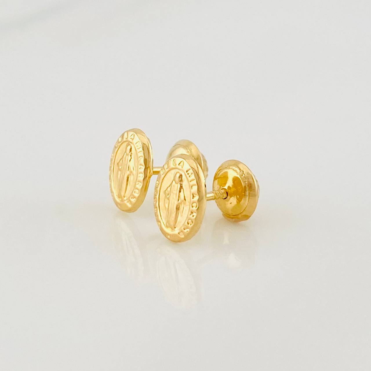 Topos Virgen Milagrosa 0.75g / 6.1mm Oro Amarillo 18K
