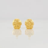 Topos Flor Diamantado 0.65g / 5.4mm Oro Amarillo 18K