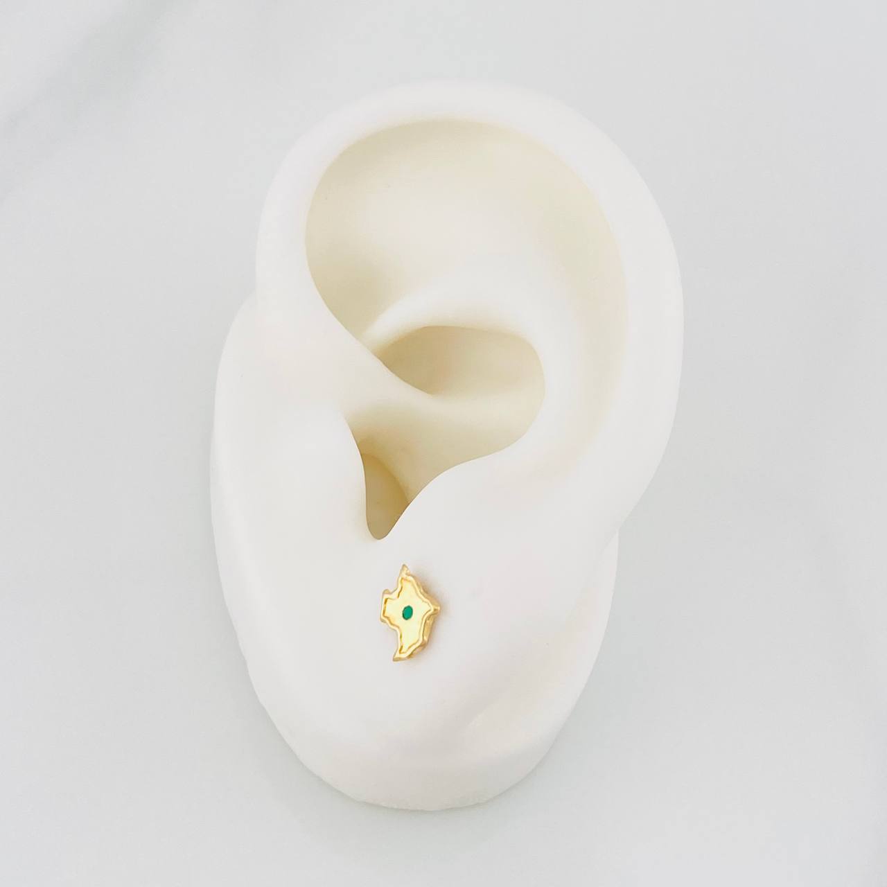 Topos Mapa de Colombia 0.55g / 5.86mm Oro Amarillo 18K