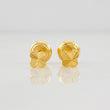 Topos Trebol Diamantado 0.55g / 3.9mm Oro Amarillo 18K