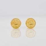 Topos Circulo Corona 0.85g / 8mm Oro Amarillo 18K