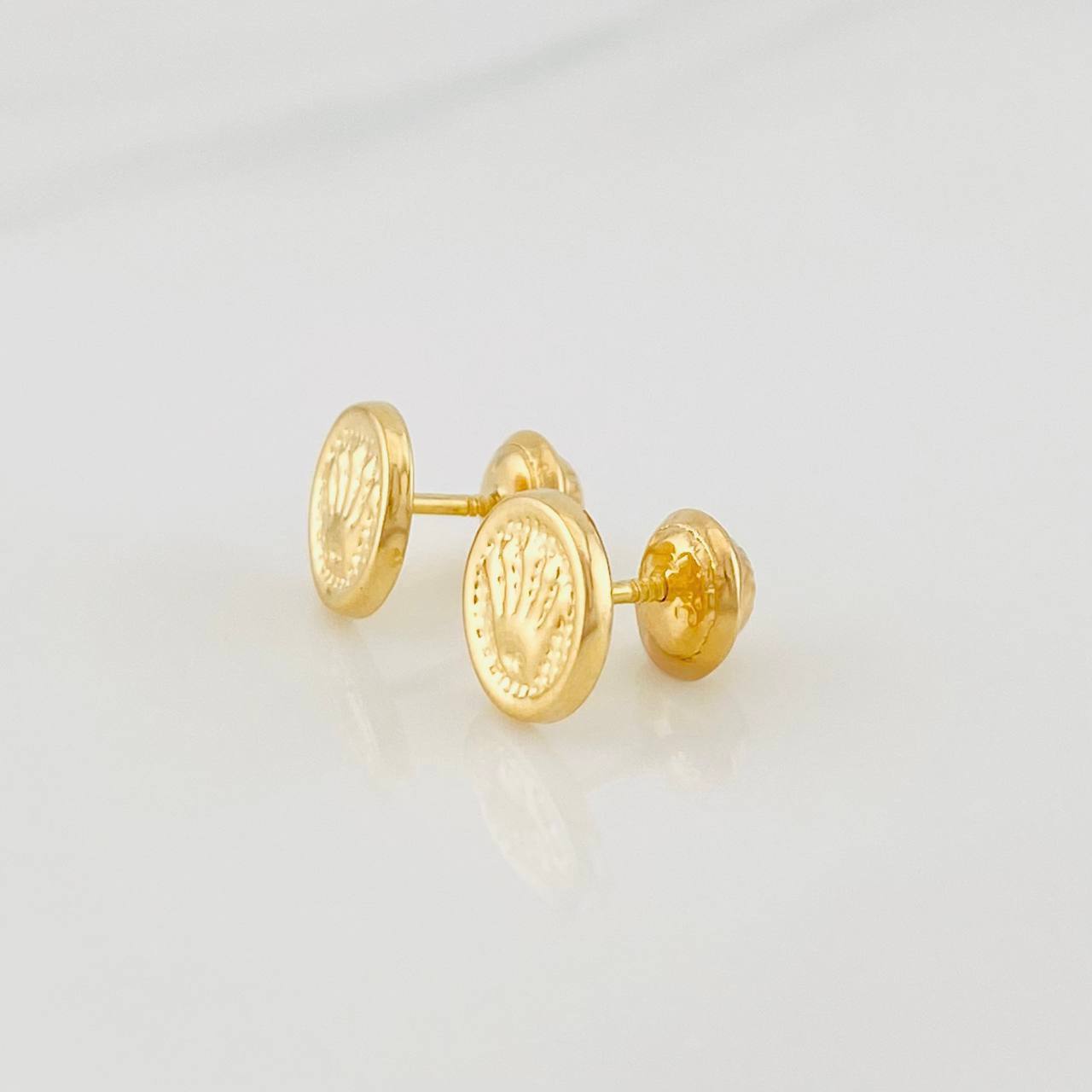 Topos Circulo Corona 0.85g / 8mm Oro Amarillo 18K