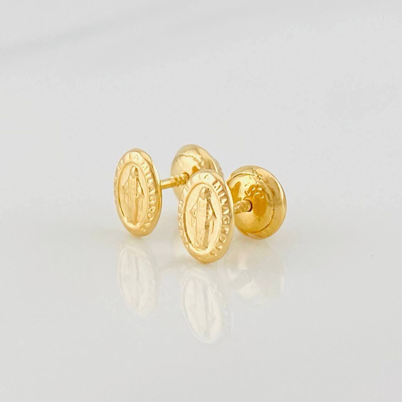 Topos Virgen Milagrosa 0.7g / 5.3mm Oro Amarillo 18K