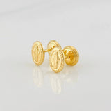 Topos Virgen Milagrosa 0.7g / 5.3mm Oro Amarillo 18K