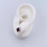Topos Trebol 2gr / Piedra Morada Oro Amarillo 18K &