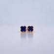 Topos Trebol  1.45gr / Piedra Morada Oro Amarillo 18K &
