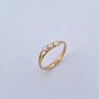 Anillo Trinidad 1.4gr / T5 1/2 / Circones Blancos Oro Amarillo 18K &