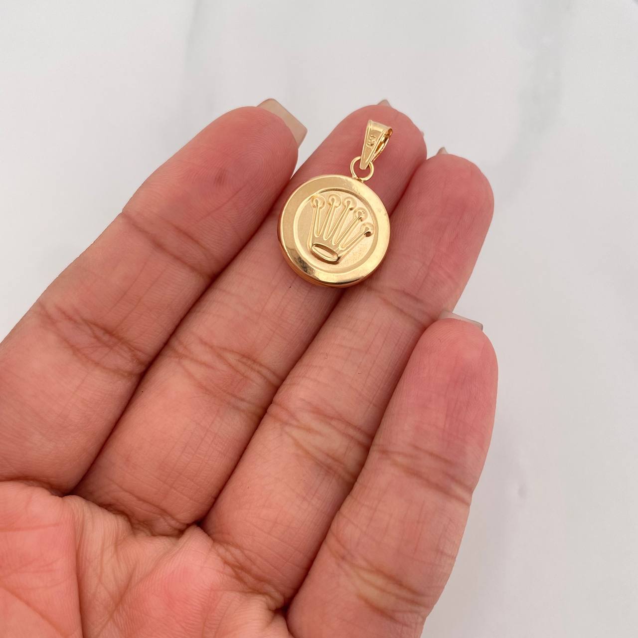 Dije Corona 1.2g / 2.5cm Oro Amarillo 18K