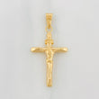 Dije Cruz Cristo 1g / 3.5cm Oro Amarillo 18K
