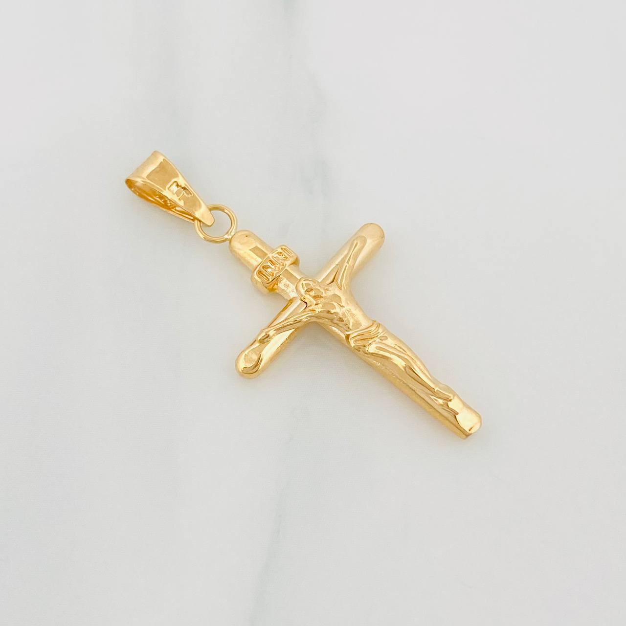 Dije Cruz Cristo 1g / 3.5cm Oro Amarillo 18K