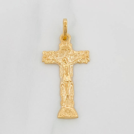Dije Cruz Cristo 2g / 3.2cm Oro Amarillo 18K