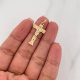 Dije Cruz Cristo 2g / 3.2cm Oro Amarillo 18K