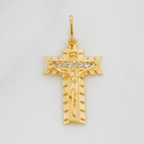 Dije Cruz Cristo Milagroso 2.1g / 2.7cm Oro Amarillo 18K
