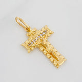 Dije Cruz Cristo Milagroso 1.1g / 2.7cm Oro Amarillo 18K