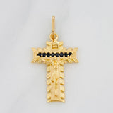Dije Cruz Cristo Milagroso 2.1g / 2.7cm Oro Amarillo 18K