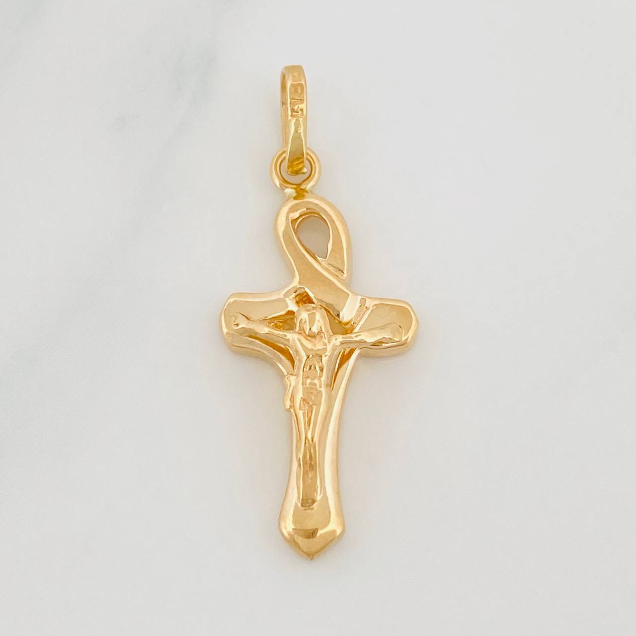 Dije Cruz Cristo 2.05g / 3cm Oro Amarillo 18K