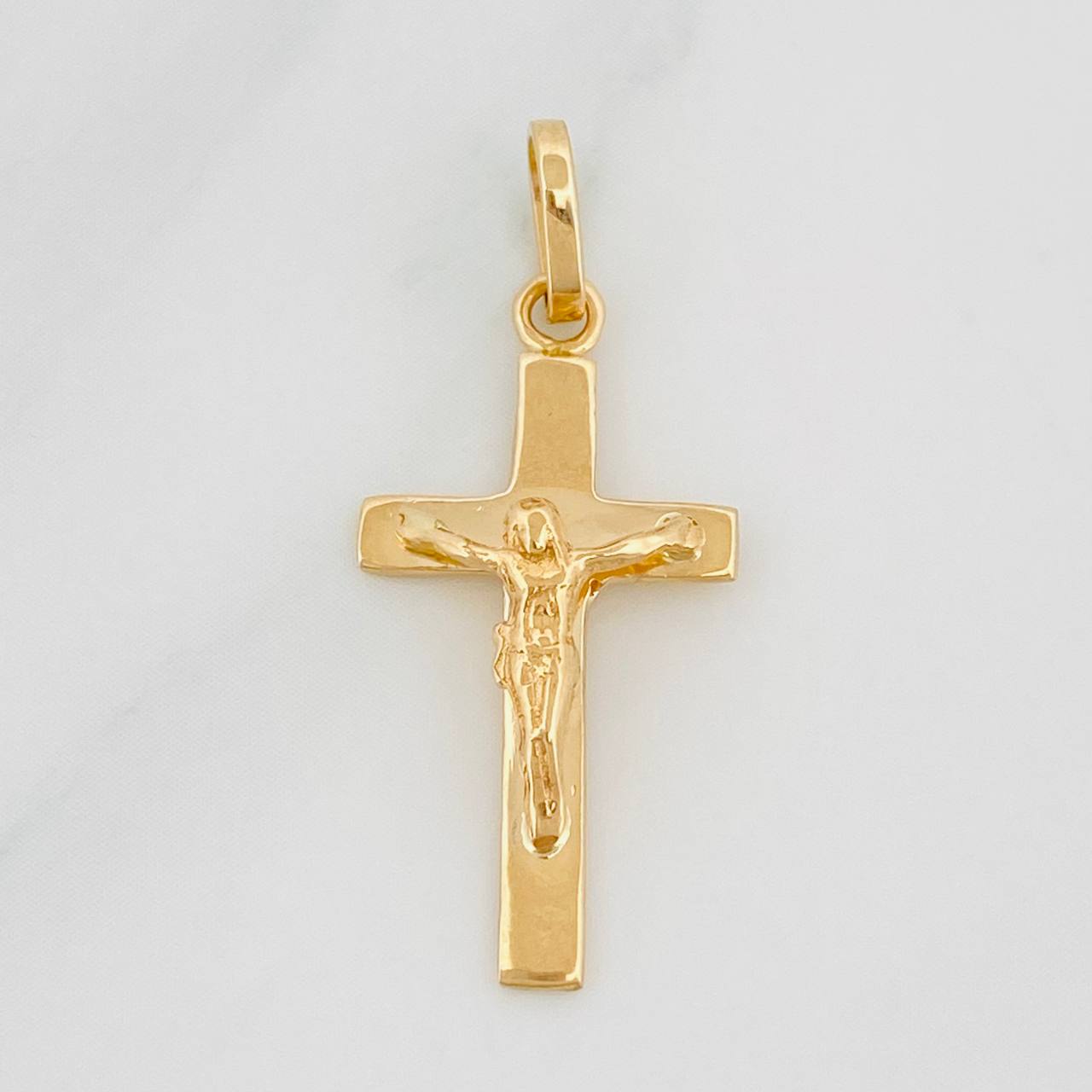 Dije Cruz Cristo 1.4g / 3cm Oro Amarillo 18K