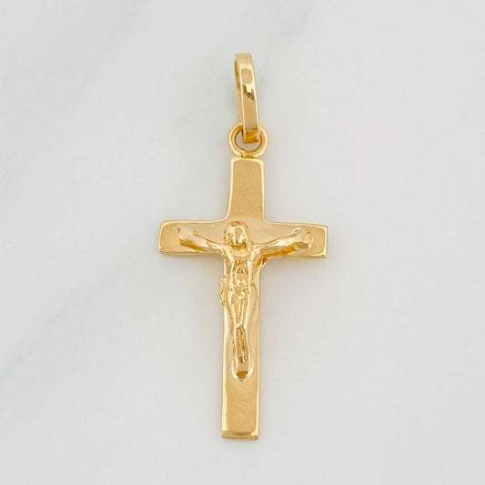 Dije Cruz Cristo 1.4g / 3cm Oro Amarillo 18K