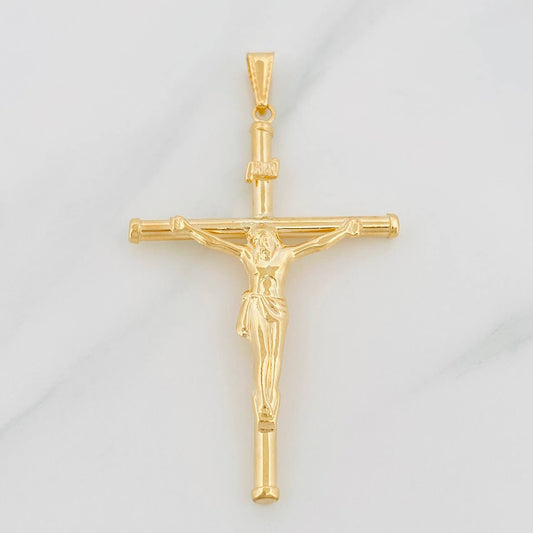 Dije Cruz Cristo 2.4g / 6cm Oro Amarillo 18K