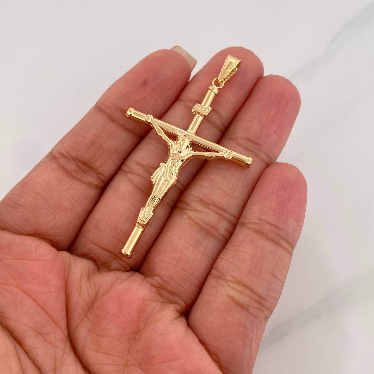 Dije Cruz Cristo 2.4g / 6cm Oro Amarillo 18K