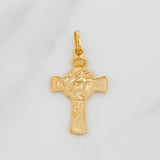 Dije Cruz Rostro Cristo 1.85g / 3cm Oro Rosa 18K