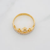 Anillo Tiara 2.9g / T6 1/2 Dos Oros Amarillo Blanco 18K