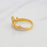 Anillo Tiara 2.9g / T6 1/2 Dos Oros Amarillo Blanco 18K