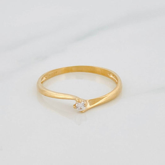 Anillo Solitario 0.95g / T6 1/2 Oro Amarillo 18K