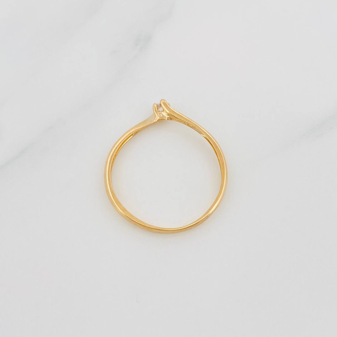 Anillo Solitario 0.95g / T6 1/2 Oro Amarillo 18K