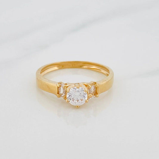 Anillo Solitario 2g / T6 1/2 Oro Amarillo 18K