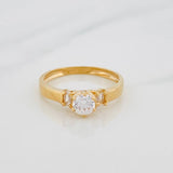 Anillo Solitario 2g / T6 1/2 Oro Amarillo 18K