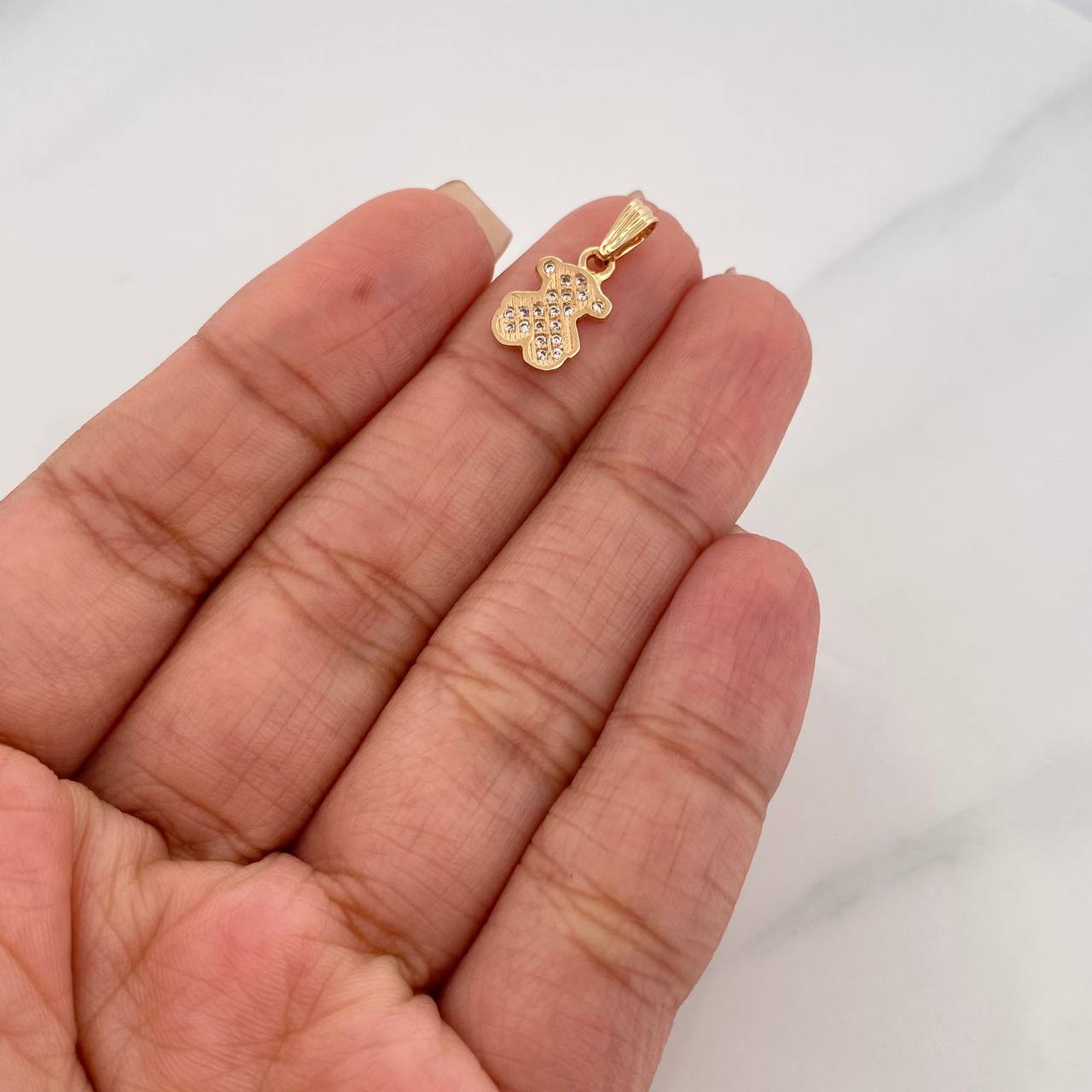 Dije Oso Ts 0.95g / 1.7cm Oro Amarillo 18K