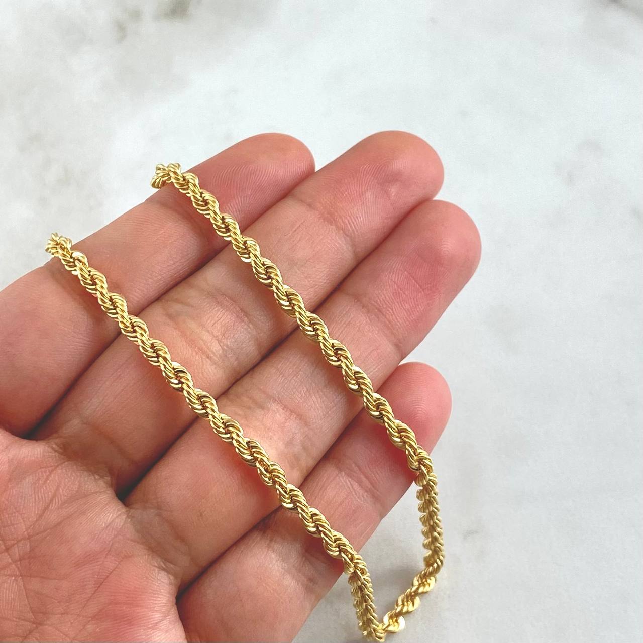 Cadena Lazo 6.85gr / 50cm / Oro Amarillo +3 18K *