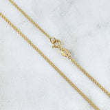 Cadena China 2.75gr / 50cm / 1.5mm Oro Amarillo +1 18K *