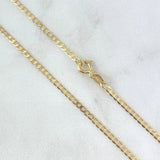 Cadena Cubana 3.2gr / 50cm / 2mm Oro Amarillo +0 18K ©