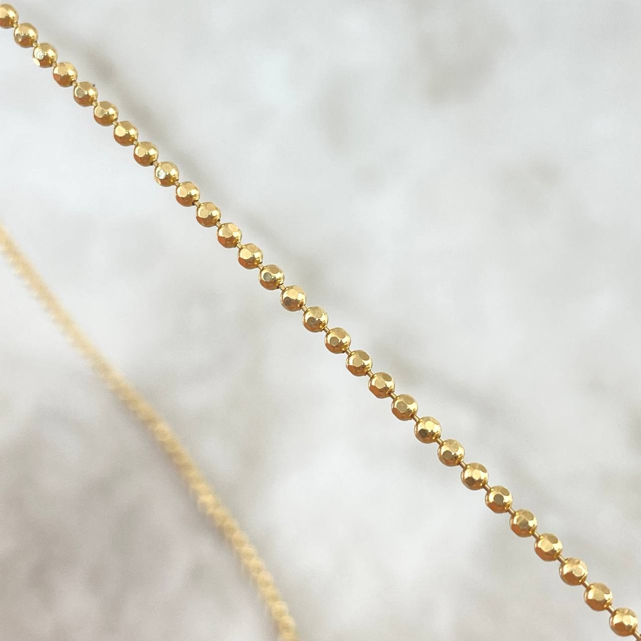 Cadena Militar 4.55gr / 50cm / Oro Amarillo +3 18K