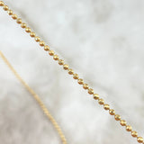 Cadena Militar 4.55gr / 50cm / Oro Amarillo +3 18K
