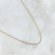 Cadena Mini Militar 1.3gr / 40cm / 1mm Bolas Diamantadas Oro Amarillo +3 18K *