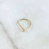 Piercing En Arco 0.35gr / 1cm / Nac.Esp.Oro 18K ©