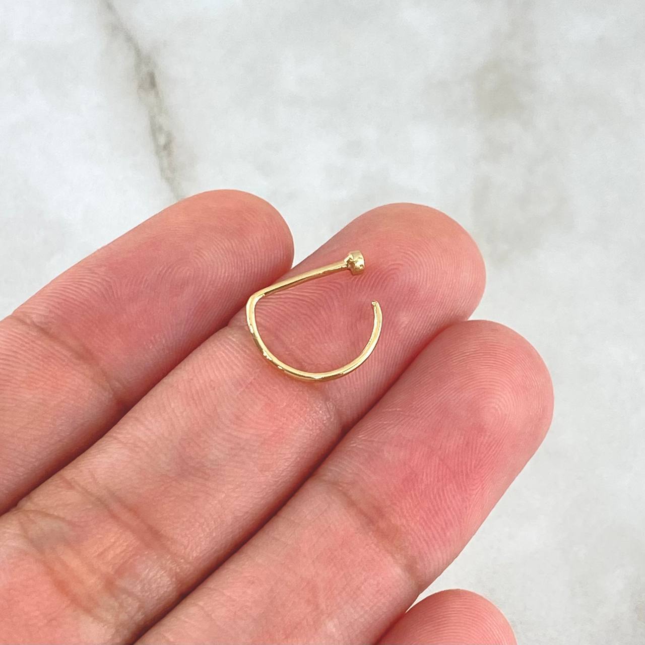 Piercing En Arco 0.3gr / 1cm / Nac.Esp.Oro 18K