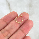 Piercing En Arco 0.3gr / 1cm / Nac.Esp.Oro 18K