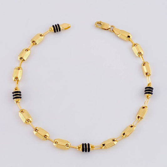 Pulso Rustico Hexagonal 3.3g / 19cm / 4.2mm Oro Amarillo 18K