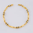 Pulso Rustico Geométrico 4.45g / 19cm / 3.75mm Oro Amarillo 18K