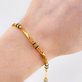 Pulso Rustico Geométrico 4.45g / 19cm / 3.75mm Oro Amarillo 18K